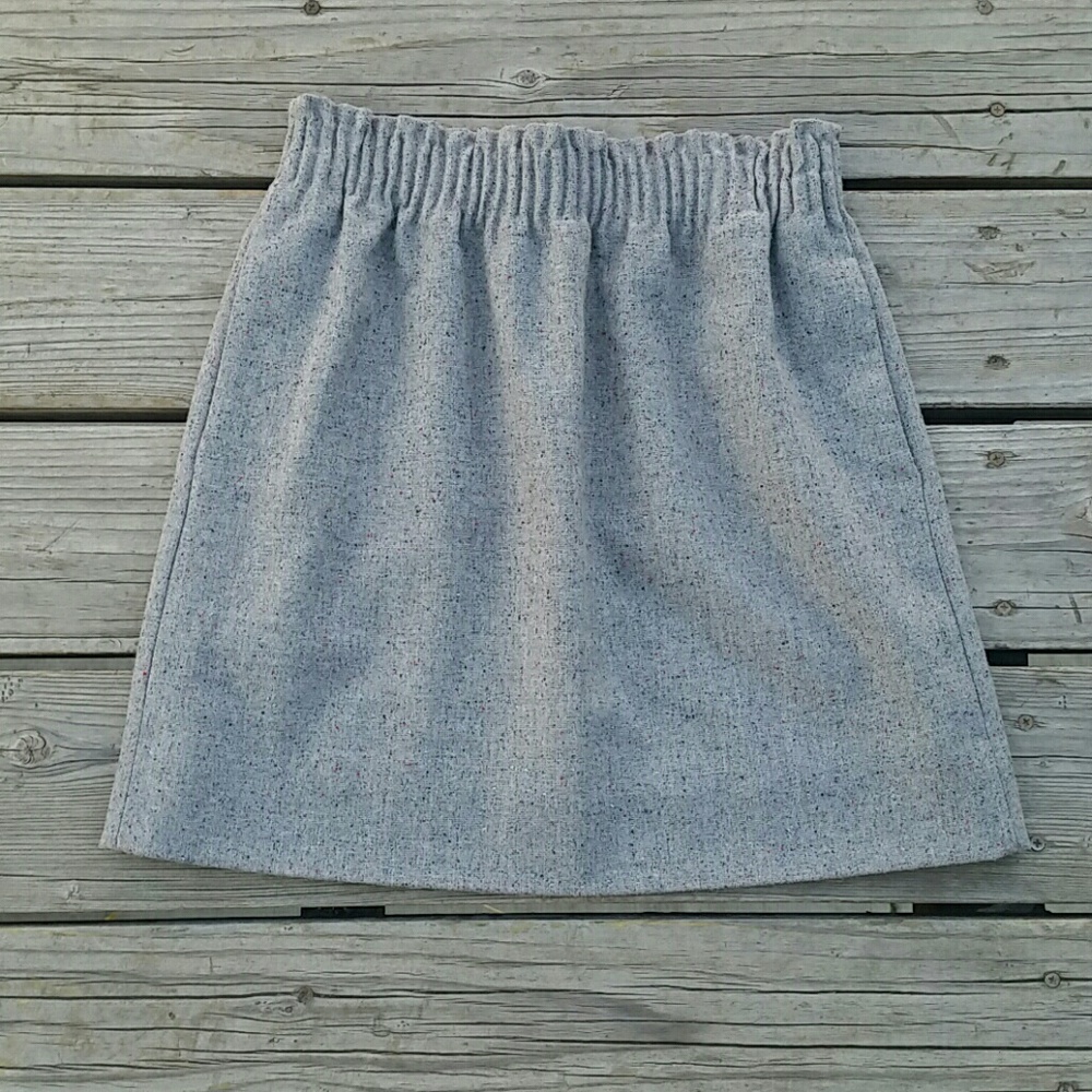 JCREW Skirt Sz 2 Speckled Gray with Pockets